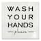 Wash Your Hands Please 12" x 12" Canvas Wall Art
